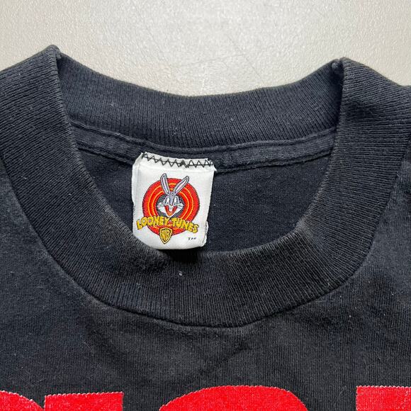 Vintage 1997 Looney Tunes Taz Got Game Shirt USA Made L Basketball Double Sided - Picture 7 of 13